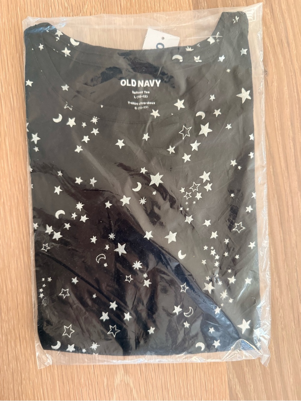Old Navy Softest Tee Stars and Moons Size L (10-12)